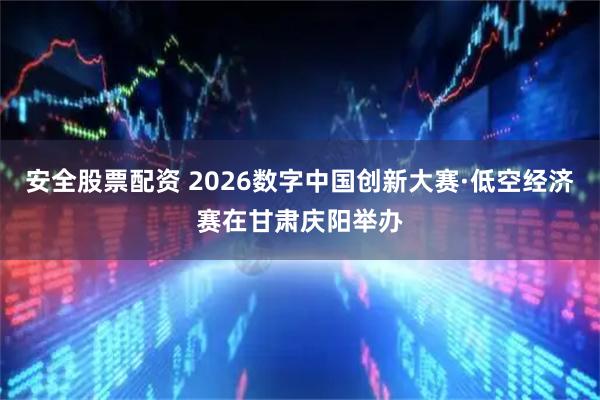 安全股票配资 2026数字中国创新大赛·低空经济赛在甘肃庆阳举办